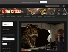 Tablet Screenshot of dinocrisis.co.uk